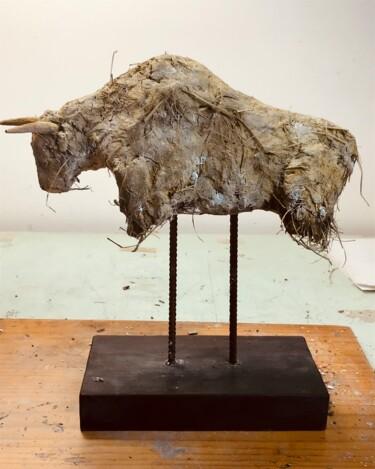 Rzeźba zatytułowany „Toro” autorstwa Armando D'Andrea, Oryginalna praca, Glina
