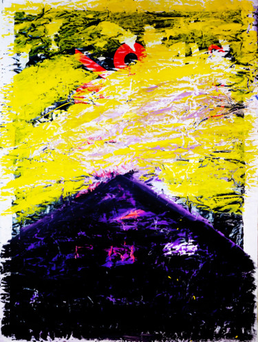 Schilderij getiteld "Nube gialla" door Armando Tinnirello, Origineel Kunstwerk, Acryl