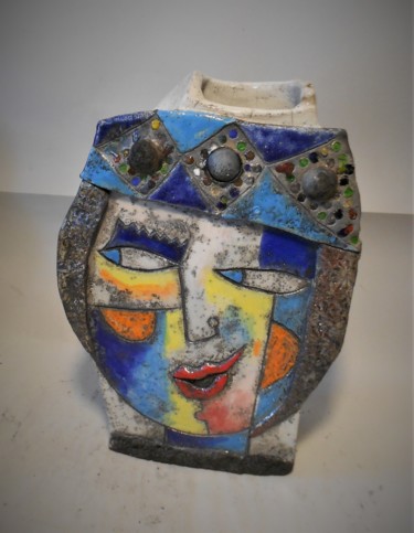 Художественная композиция под названием "Vase femme" - Armelle Colombier, Подлинное произведение искусства, Керамика