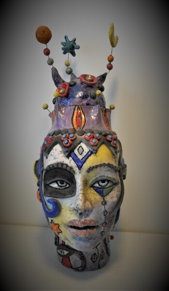 雕塑 标题为“La femme étoilée” 由Armelle Colombier, 原创艺术品, 陶瓷