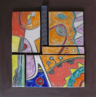 Design intitulée "tableau abstrait 1" par Armelle Colombier, Œuvre d'art originale