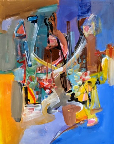 Malarstwo zatytułowany „city ​​in a glass” autorstwa Armen Ghazayran (Nem), Oryginalna praca, Akryl