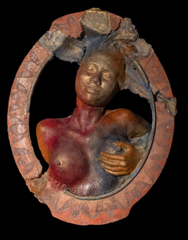 Skulptur mit dem Titel "Elena the beautiful" von Armen Manukyan-Burovtsov (Armmenart), Original-Kunstwerk, Zement
