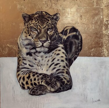 Malerei mit dem Titel "The jaguar" von Armine Grigoryan, Original-Kunstwerk, Acryl