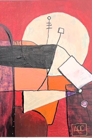 Malerei mit dem Titel "Tango Giro" von Arnaud Quercy, Original-Kunstwerk, Acryl