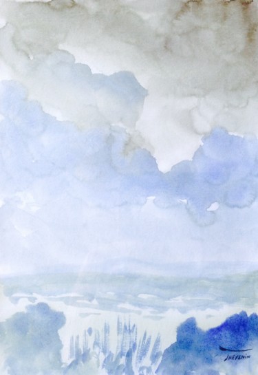 Peinture intitulée "Hawaii "Rocher de l…" par Arnaud Thévenin, Œuvre d'art originale, Aquarelle