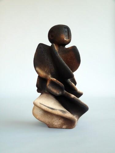 Sculptuur getiteld "PROMETHEUS ARCHETYP…" door Arne Petersen, Origineel Kunstwerk, Terra cotta