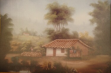 Ζωγραφική με τίτλο "Paisaje Paramuno" από Arney Cardenas, Αυθεντικά έργα τέχνης, Λάδι