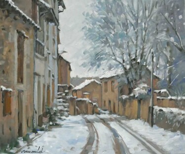 绘画 标题为“Désir de neige (hui…” 由Christian Arnould, 原创艺术品, 油