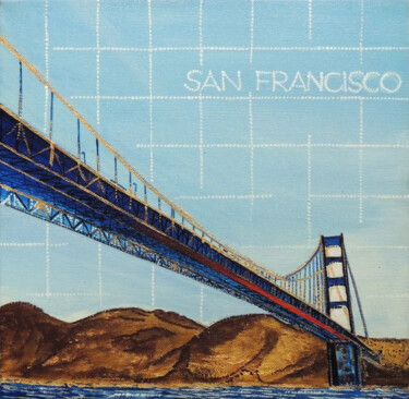 Painting titled "San Francisco" by Arpita B Ruparel, Original Artwork, Acrylic