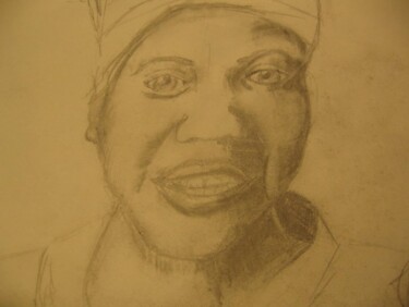 Drawing titled "African Woman" by Kirsty Foster, Original Artwork