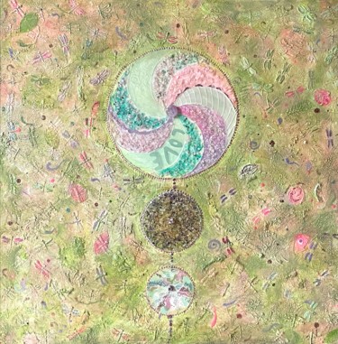 Malerei mit dem Titel "Garden Breeze (Mixe…" von Ayda Alp, Original-Kunstwerk, Acryl