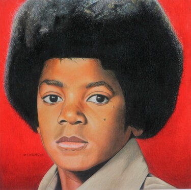 Dessin intitulée "Portrait of Michael…" par Art Kazed, Œuvre d'art originale, Crayon