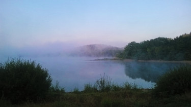 Photographie intitulée "Lac au petit matin…" par Ludovic Cussigh, Œuvre d'art originale, Photographie numérique