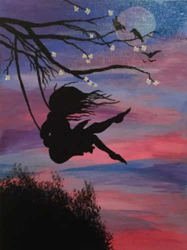 绘画 标题为“Swinging in the Wind” 由Pete Lord, 原创艺术品, 丙烯