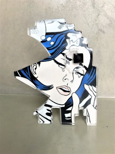 Sculpture titled "Pop Tears - Score 0…" by Artcadebites, Original Artwork, Resin
