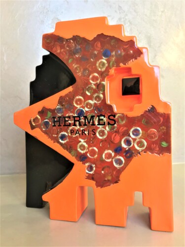 「Luxury Ghost Hermes…」というタイトルの彫刻 Artcadebitesによって, オリジナルのアートワーク, 樹脂