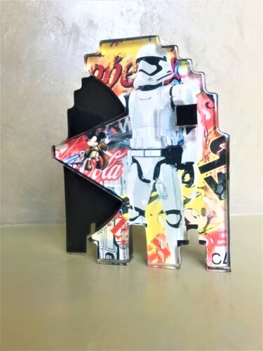 Rzeźba zatytułowany „Stormtrooper - Scor…” autorstwa Artcadebites, Oryginalna praca, Żywica