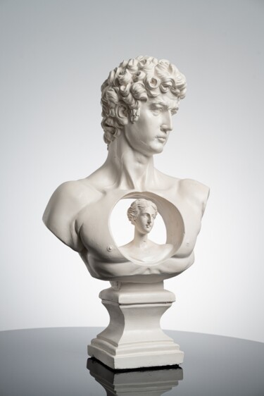 Escultura titulada "David & Aphrodite H…" por Dervis Yusuf Akdemir, Obra de arte original, Yeso