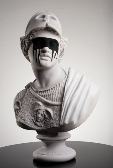 Scultura intitolato "The Dark Side Of At…" da Dervis Yusuf Akdemir, Opera d'arte originale, Resina