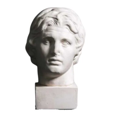 Sculpture titled "Miniature Alexander…" by Dervis Yusuf Akdemir, Original Artwork, Resin