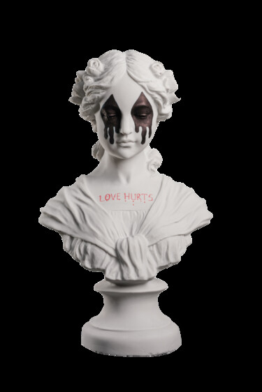 Scultura intitolato "Love hurts" da Dervis Yusuf Akdemir, Opera d'arte originale, Resina