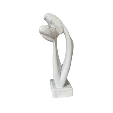 Sculpture titled "Couple Kissing Scul…" by Dervis Yusuf Akdemir, Original Artwork, Resin