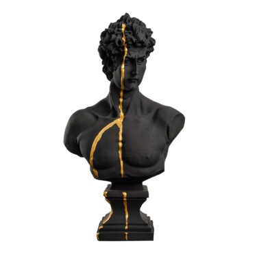 雕塑 标题为“Golden Beauty David” 由Dervis Yusuf Akdemir, 原创艺术品, 树脂