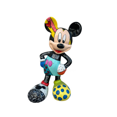 Scultura intitolato "Mickey Pop" da Dervis Yusuf Akdemir, Opera d'arte originale, Resina