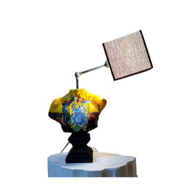 Sculpture titled "Illuminated David" by Dervis Yusuf Akdemir, Original Artwork, Resin