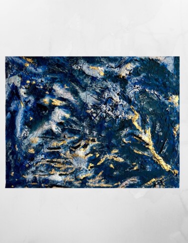 Schilderij getiteld "Celestial Depths" door Dervis Yusuf Akdemir, Origineel Kunstwerk, Acryl