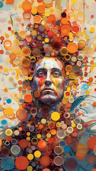 Arte digital titulada "Bubble King" por Artcypia, Obra de arte original, Imagen generada por IA
