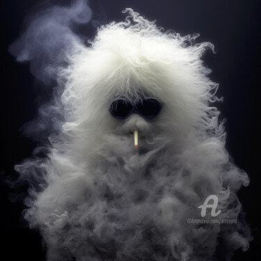 Artes digitais intitulada "Smoggy Smoker" por Artcypia, Obras de arte originais, Imagem gerada por IA