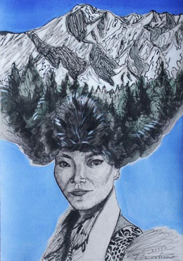 Zeichnungen mit dem Titel ""Venus Buryat" from…" von Anastasiya Dashevskaya, Original-Kunstwerk, Acryl