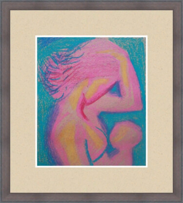 Drawing titled ""Unity 3" Mother an…" by Anastasiya Dashevskaya, Original Artwork, Pastel