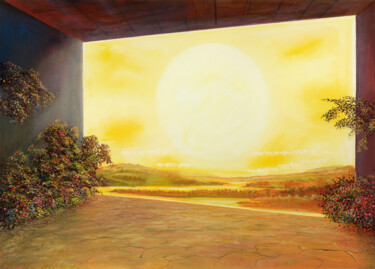 Malarstwo zatytułowany „Sun WIndow” autorstwa Artdemo, Oryginalna praca, Olej