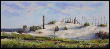 Pittura intitolato "Dunes" da Artelierdedomi, Opera d'arte originale, Pastello