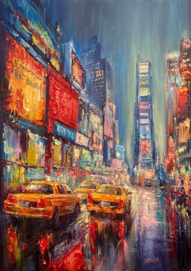 Pittura intitolato "New York city" da Artem Grunyka, Opera d'arte originale, Olio