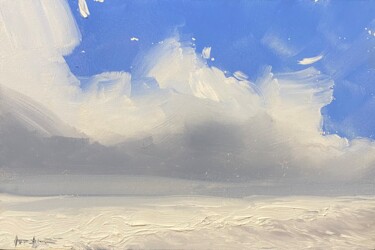 Картина под названием "Ocean" - Artem Grunyka, Подлинное произведение искусства, Масло