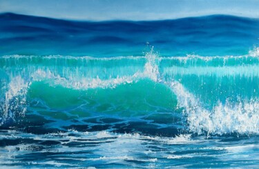 Pintura intitulada "Surf-3" por Artem Kolesnikov, Obras de arte originais, Óleo