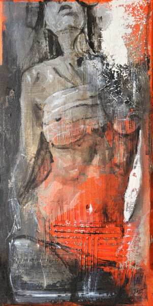 Ζωγραφική με τίτλο "Serie: Nudes. Woman…" από Artem Usá, Αυθεντικά έργα τέχνης, Ακρυλικό Τοποθετήθηκε στο Ξύλινο φορείο σκελ…