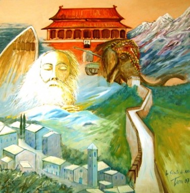 Pittura intitolato "Lo spirito di Anam(…" da Luigi Torre, Opera d'arte originale