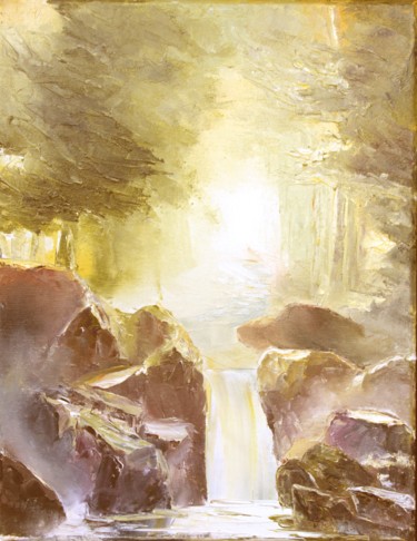 Malerei mit dem Titel "FORET EN SUB" von Ma, Original-Kunstwerk, Öl
