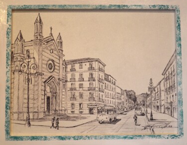 Desenho intitulada "Avellino  corso Vit…" por Elio Picariello, Obras de arte originais, Canetac de aerossol