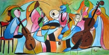 Pintura intitulada "Orquestra" por César Azevedo, Obras de arte originais, Acrílico