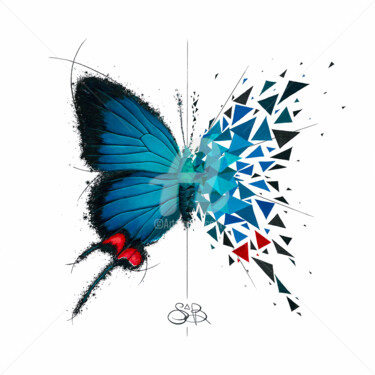Schilderij getiteld "Butterfly Effect -…" door Sabrina Beretta, Origineel Kunstwerk, Acryl