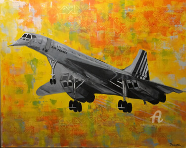 Painting titled "le concorde" by Daciana, Original Artwork, Acrylic