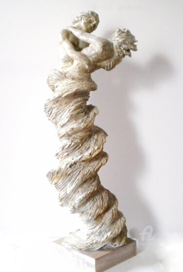 Sculpture titled "Ivressence" by Sylviane Bernardini, Original Artwork, Clay