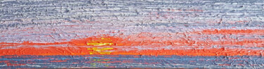 Pintura titulada "SUNSET ON OMAHA BEA…" por Arthur Benjamins, Obra de arte original, Acrílico Montado en Bastidor de camilla…
