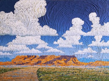 Ζωγραφική με τίτλο "WARRIORS OF THE SKY" από Arthur Benjamins, Αυθεντικά έργα τέχνης, Ακρυλικό Τοποθετήθηκε στο Ξύλινο φορεί…